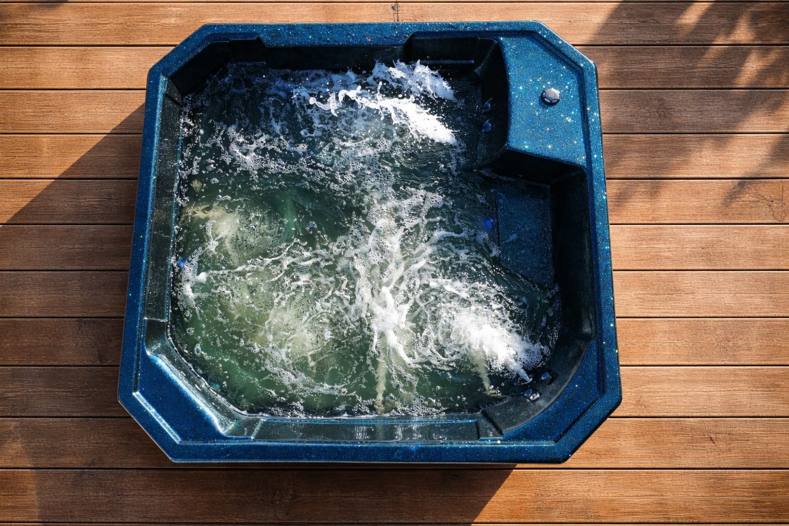 Hot tub installed on a customer’s terrace